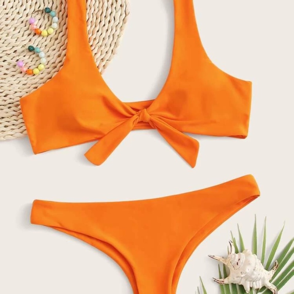 SHEIN Neon Orange Bikini. Size XL